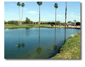Apache Wells Golf Club Pond